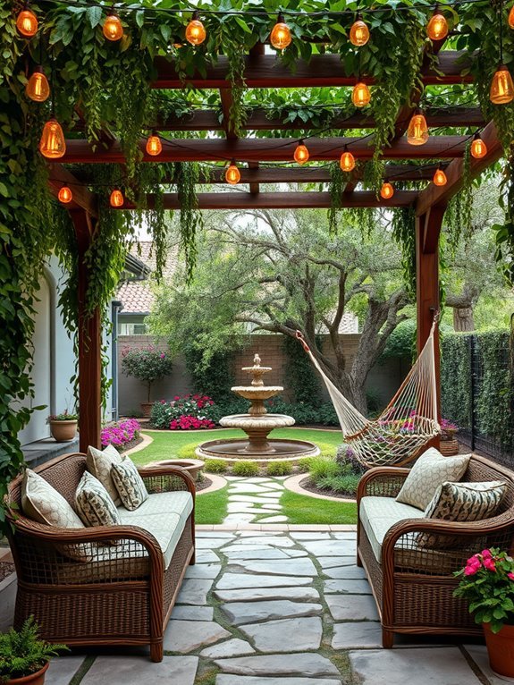 charming outdoor relaxation spaces