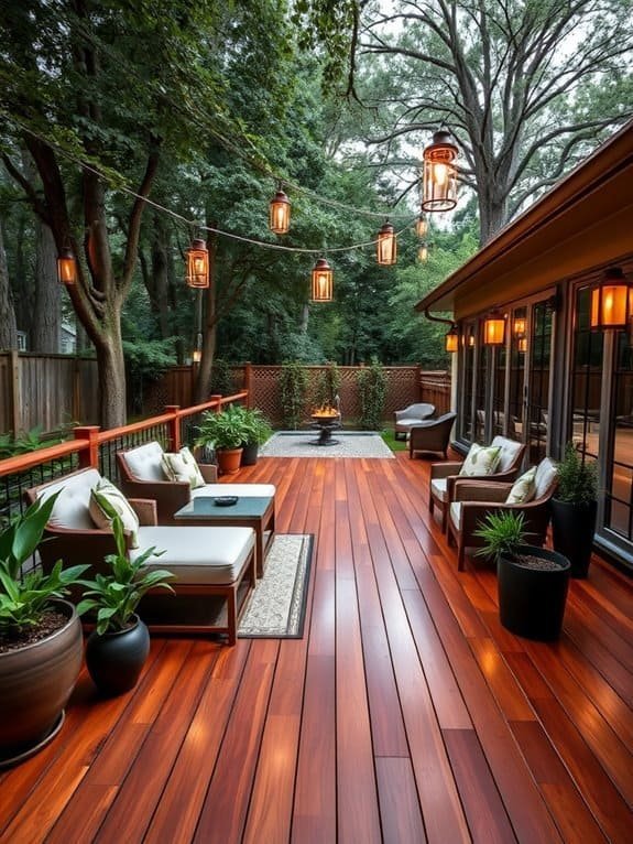chic outdoor living space