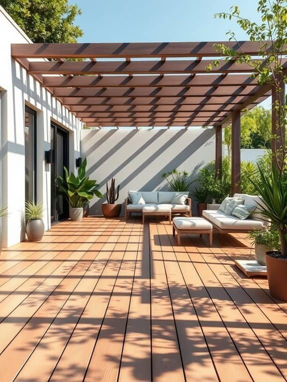 chic outdoor living space