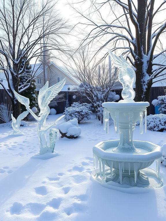 chilly outdoor art pieces