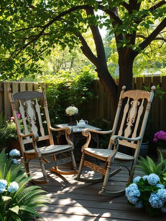 classic wooden rocking chairs