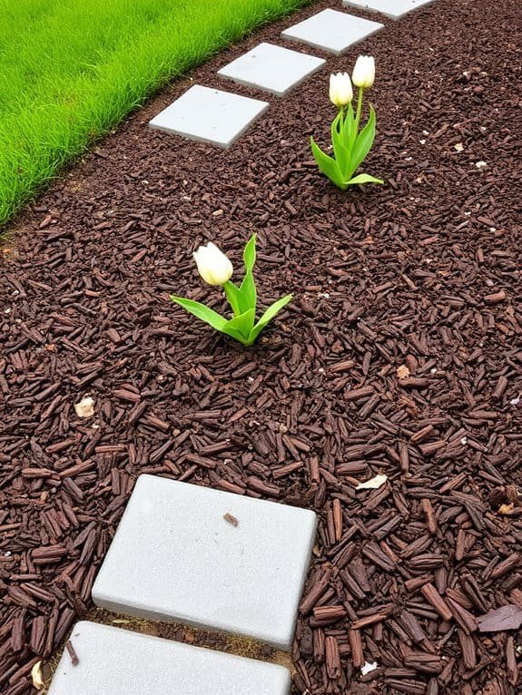 cocoa shell gardening mulch