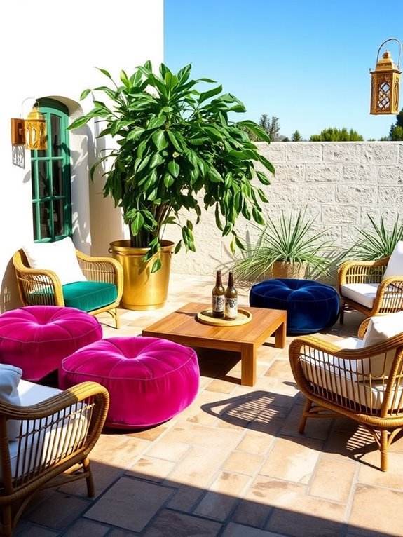colorful and stylish seating