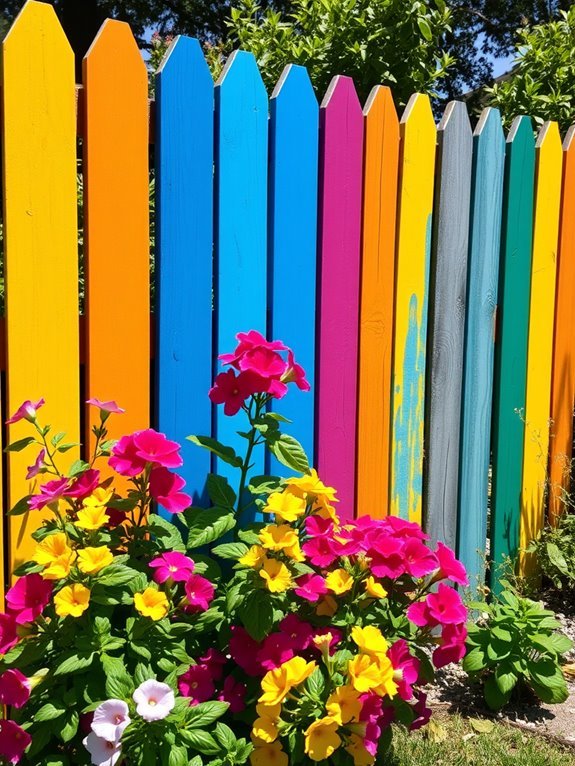 colorful fence design inspiration