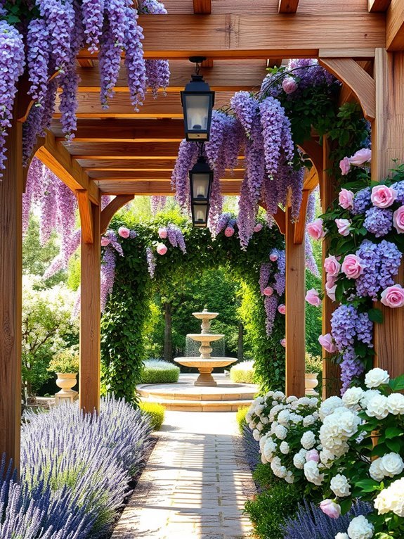 colorful floral entranceways