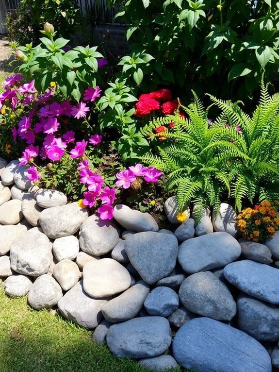 colorful floral garden decorations