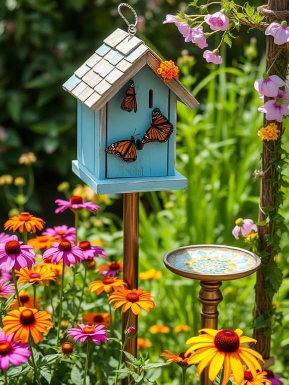 colorful homes for butterflies
