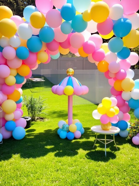 colorful inflatable fantasy land