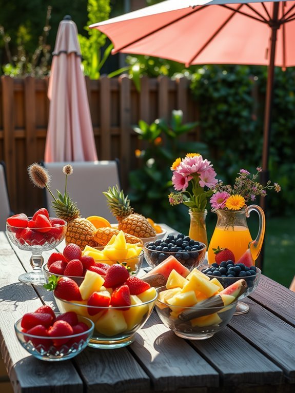 colorful mixed fruit selection