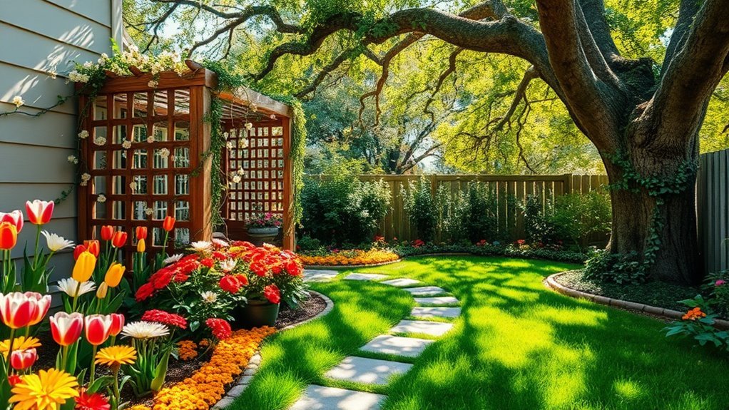 colorful small flower gardens