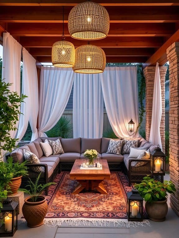 comfortable al fresco lounge