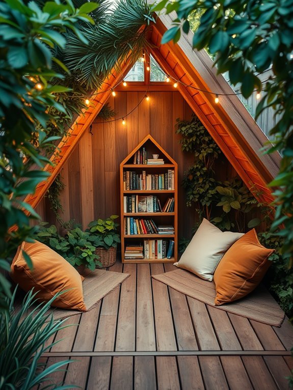 comfortable bookworm hideaway