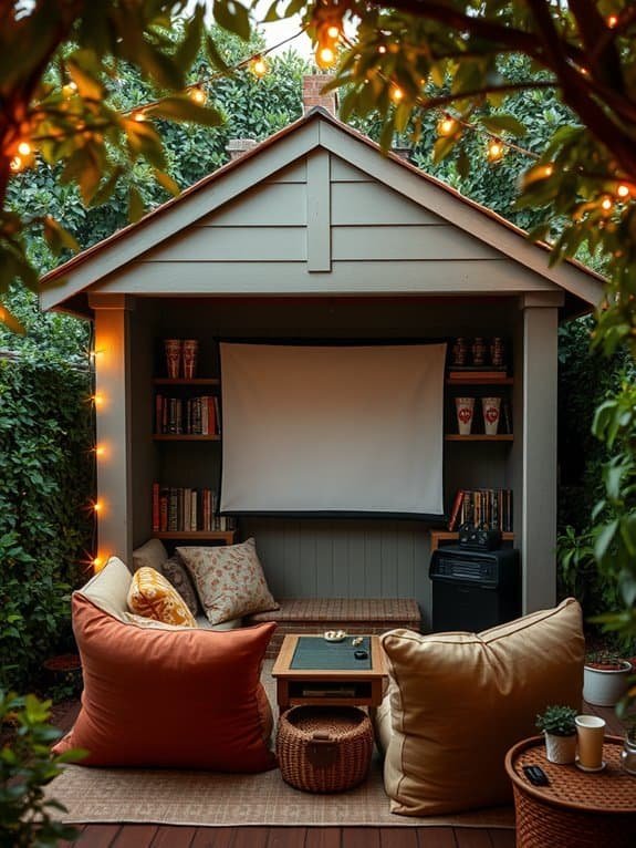 comfortable film viewing space