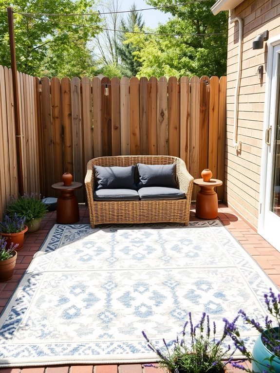 comfortable outdoor floor coverings