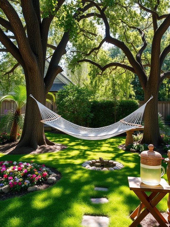 comfortable outdoor relaxation space