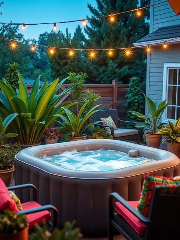 comfortable outdoor relaxation space