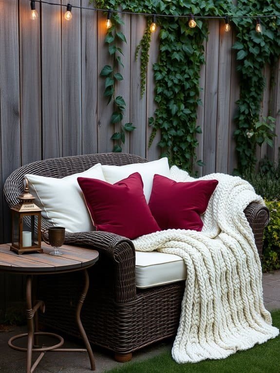 comfortable outdoor seating area