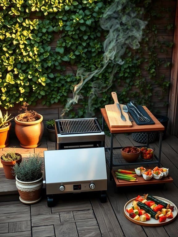 compact outdoor cooking options