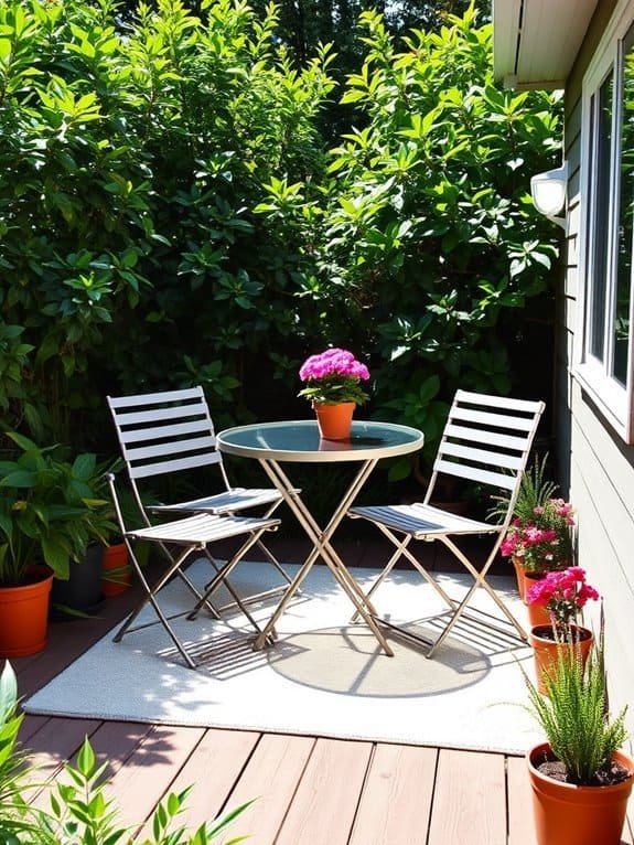 compact outdoor seating solution