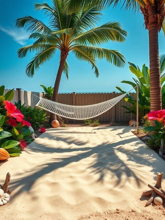 compact sand volleyball area