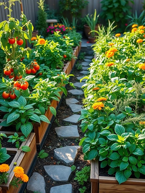 compact vegetable gardening method