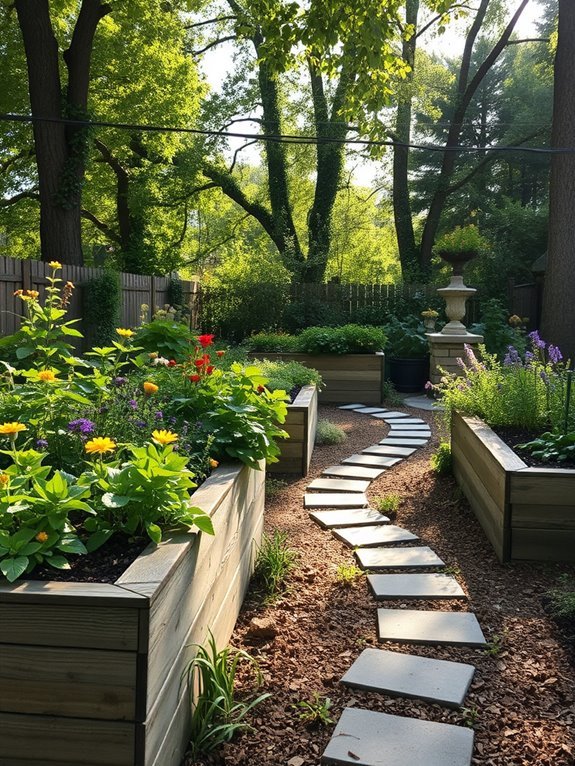 construct elevated planting containers