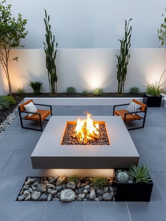 contemporary outdoor heating solution