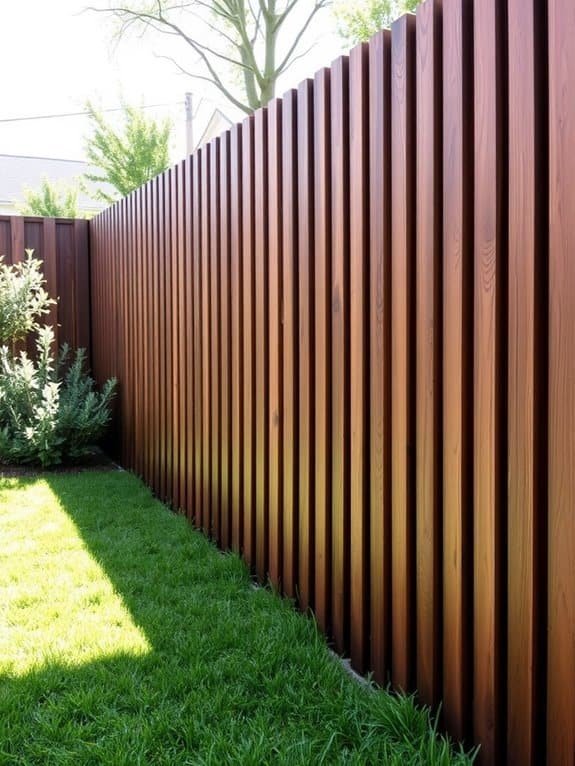 contemporary slatted design feature