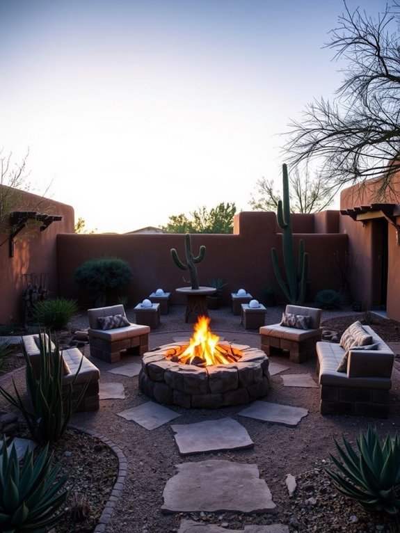 cozy backyard gathering spot