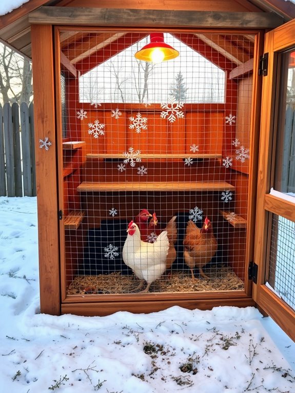 cozy chicken run shelter