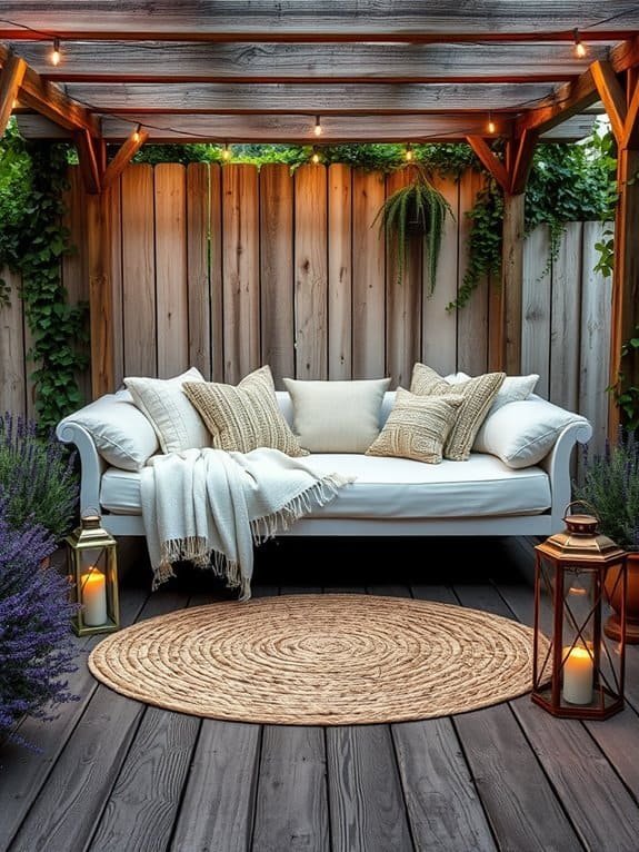 cozy daytime lounging space