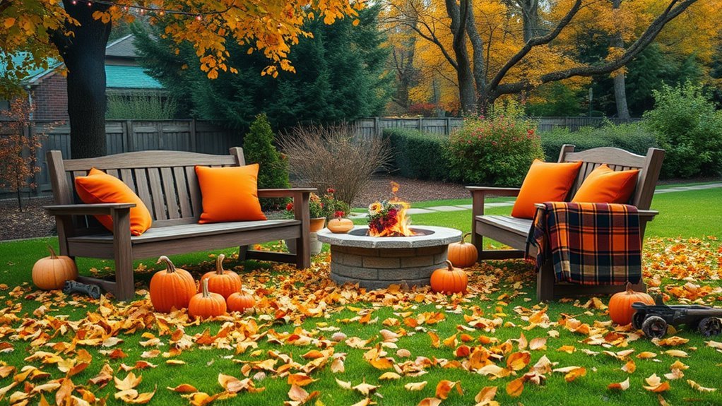 cozy fall backyard transformations