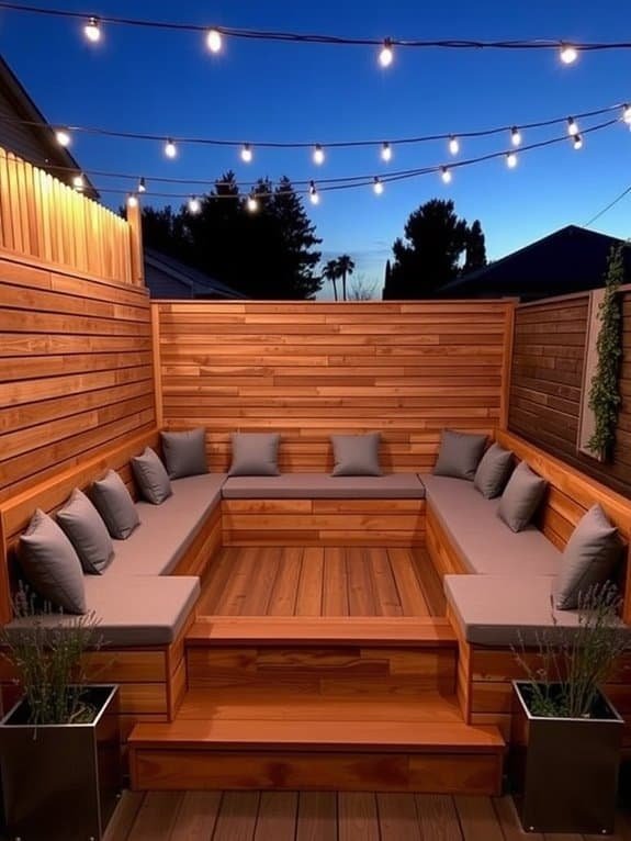 cozy integrated seating options