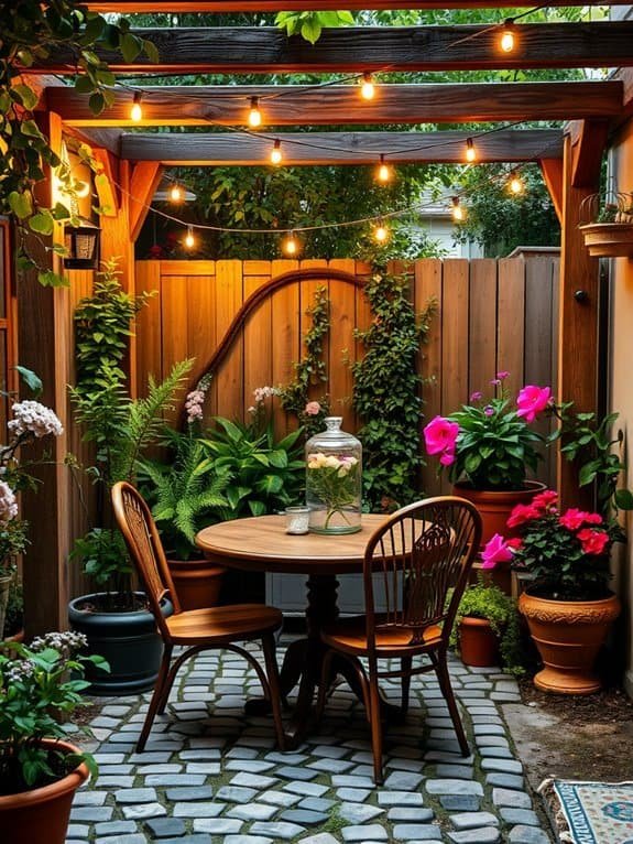 cozy intimate dining space