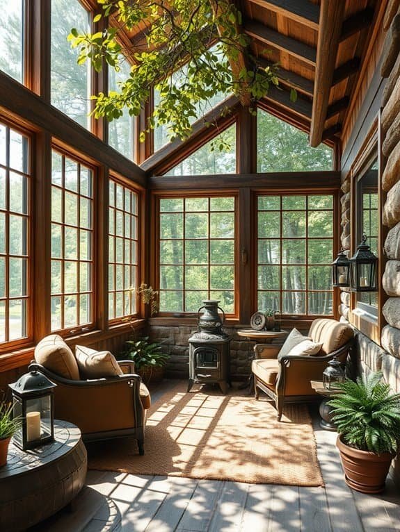 cozy nature retreat ambiance