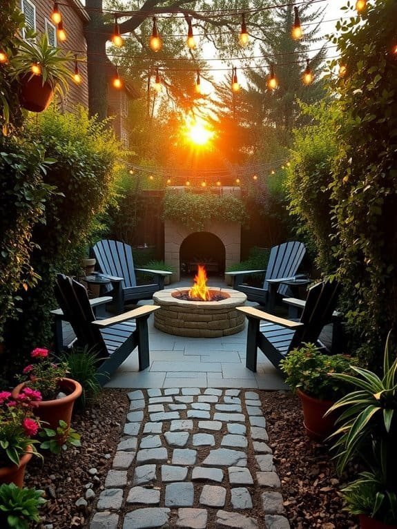 cozy outdoor fire experience