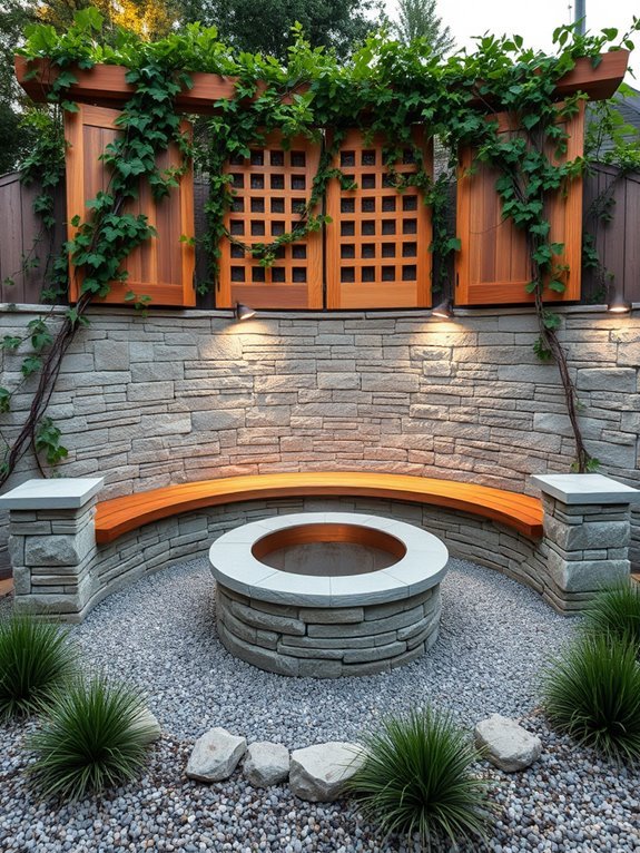 cozy outdoor fire features