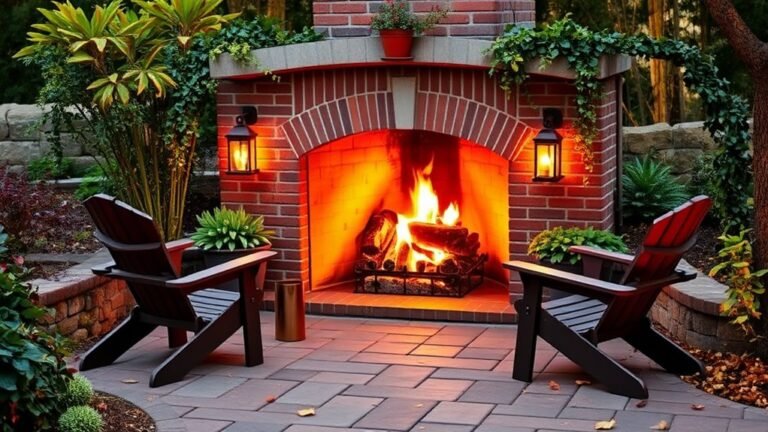 cozy outdoor fireplace designs