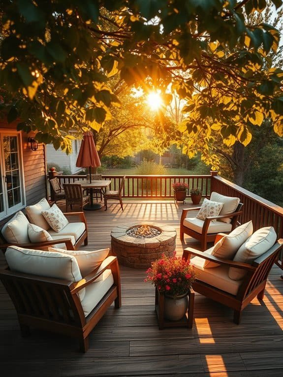 cozy outdoor gathering areas