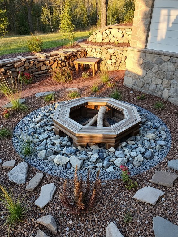 cozy outdoor gathering space