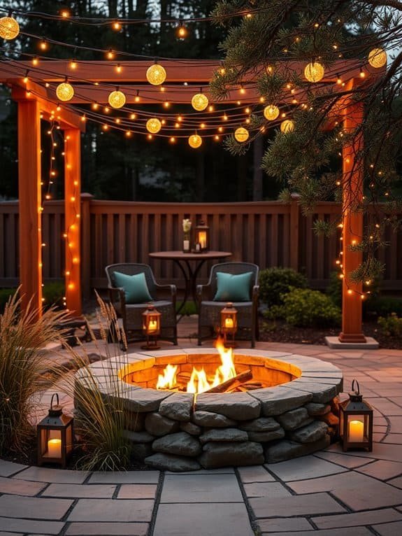 cozy outdoor gathering space