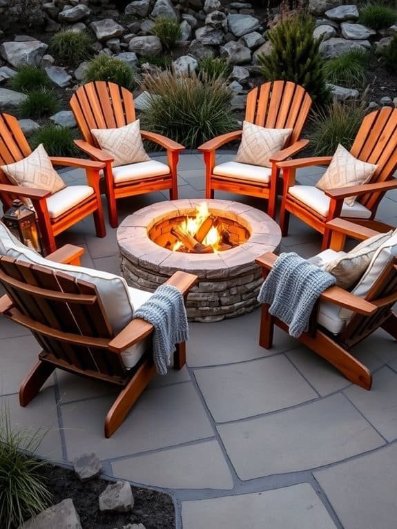 cozy outdoor gathering space