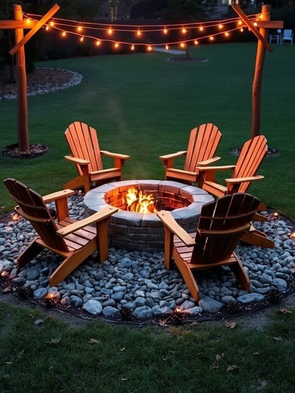 cozy outdoor gathering space