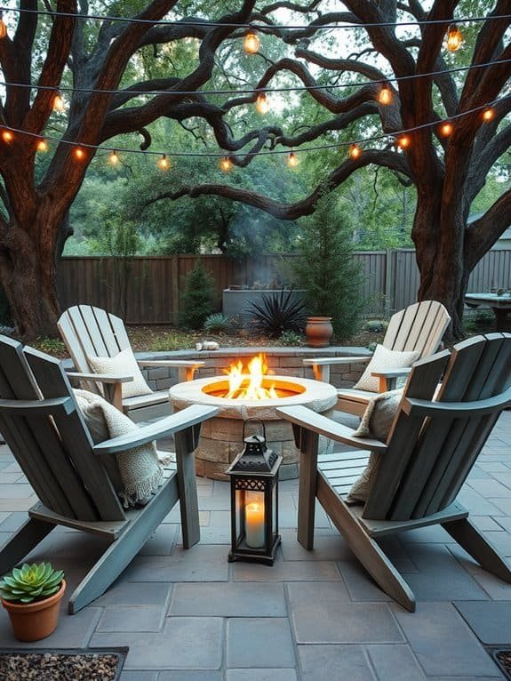 cozy outdoor gathering space