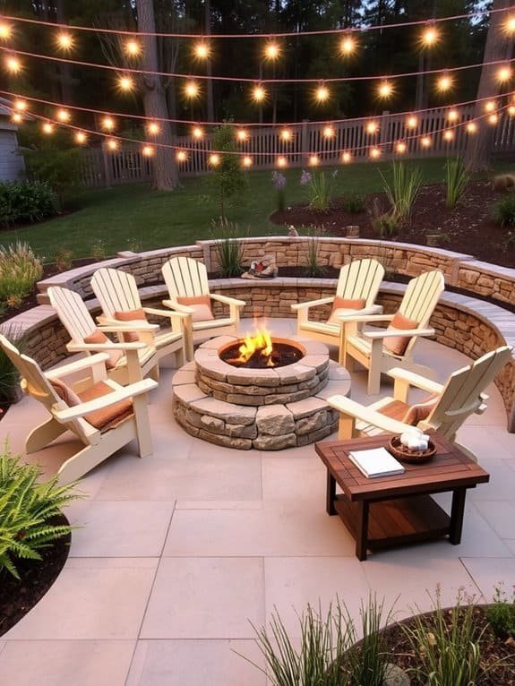 cozy outdoor gathering space