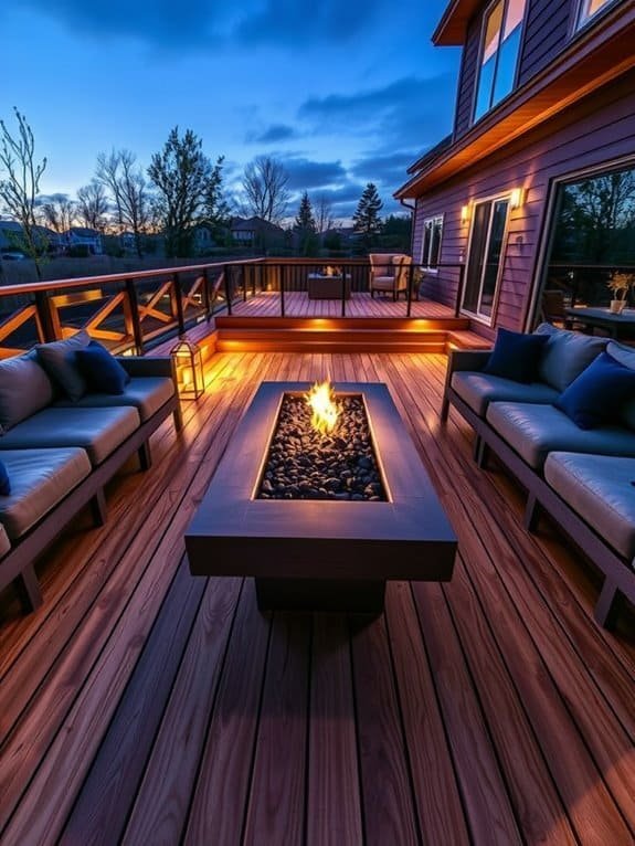 cozy outdoor gathering space