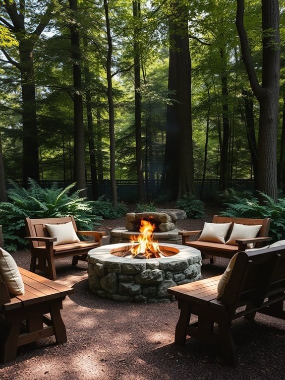cozy outdoor gathering space