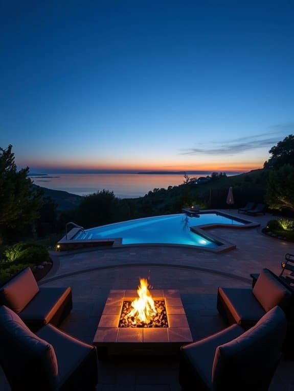 cozy outdoor gathering space