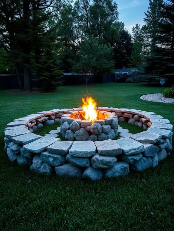 cozy outdoor gathering space