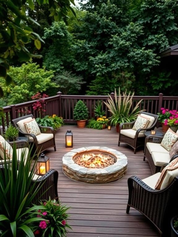 cozy outdoor gathering space